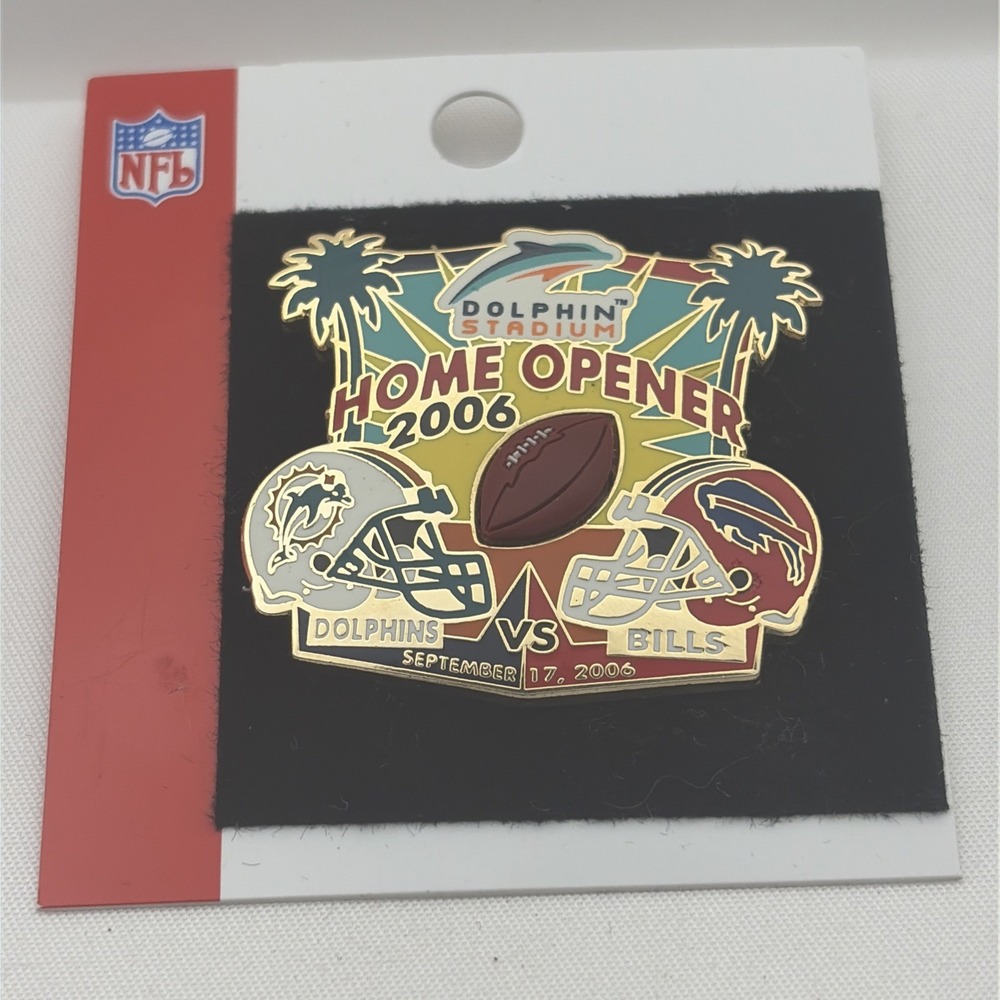 NFL Football Miami Dolphins Buffalo Bills Home Opener 2006 Lapel Hat Pin